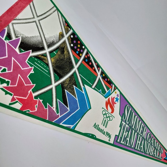 1996 Atlanta Olympic Games Handball Pennant - Picture 1 of 3